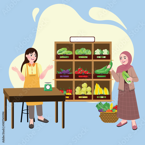 Local Farmer Market with Fresh Product