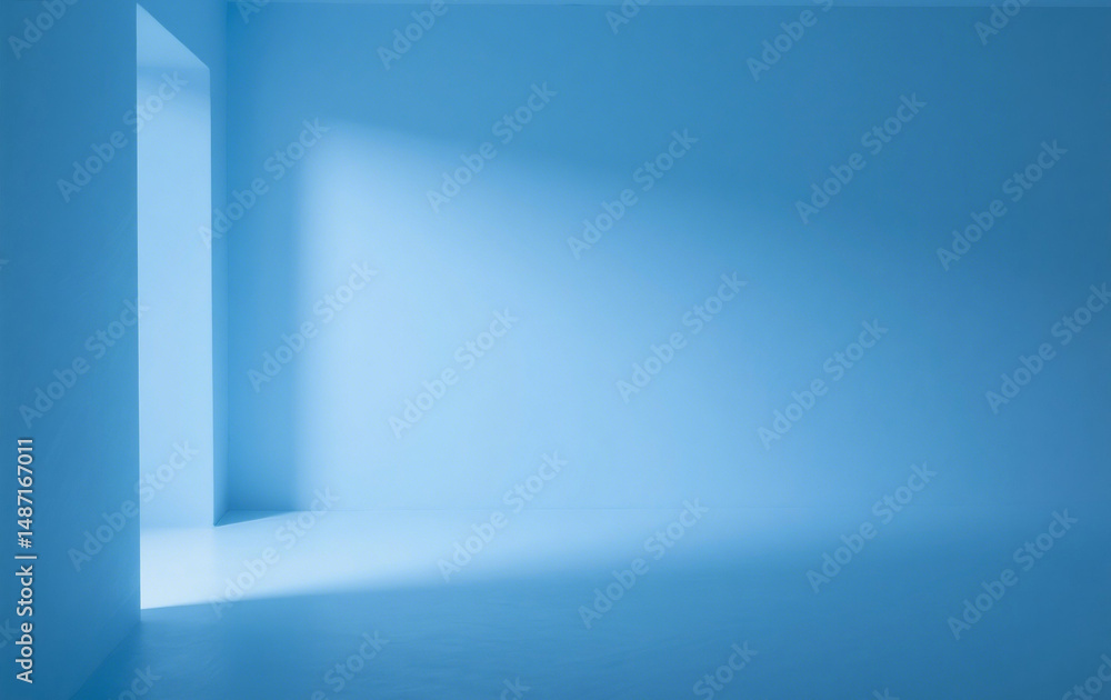 Obraz premium a blue background with gentle lighting