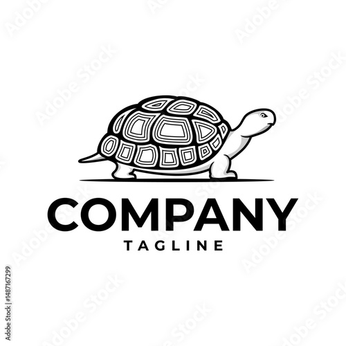 tortoise walking company logo design