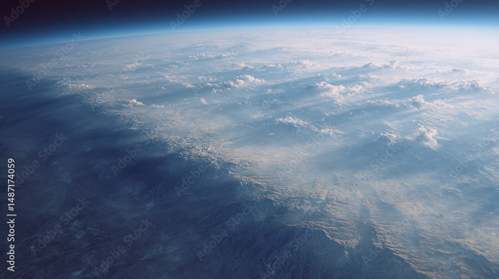 Fototapeta premium Earth's Majestic Landscape from Above