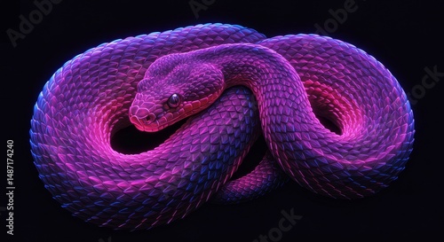 Neon Wildlife – Semi-Realistic Glowing Animal Illustrations
