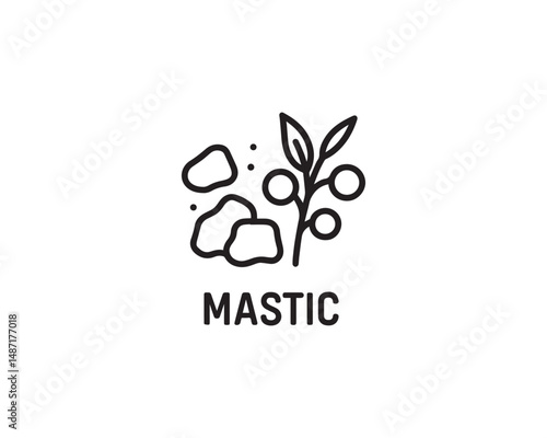 Mastic icon vector design illustration