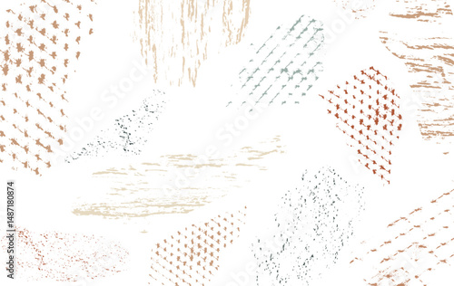Abstract landscape background with natural texture pattern vector. terrazzo texture art template. Banner design and wallpaper in vintage style.