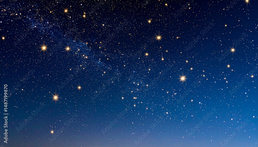 Obraz premium 夏の夜空をイメージした星屑のテクスチャ