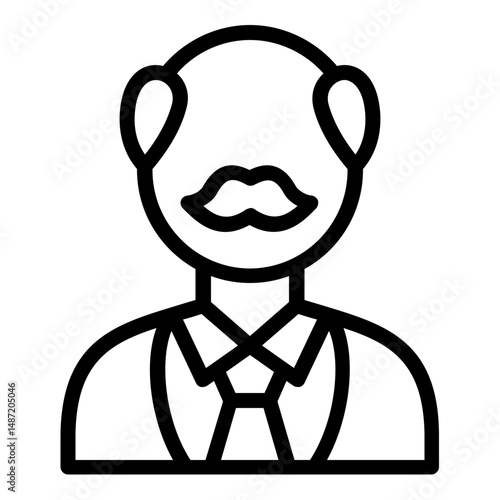 headmaster icon line