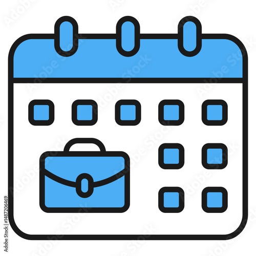 Workday Plan Icon For Design Elements
