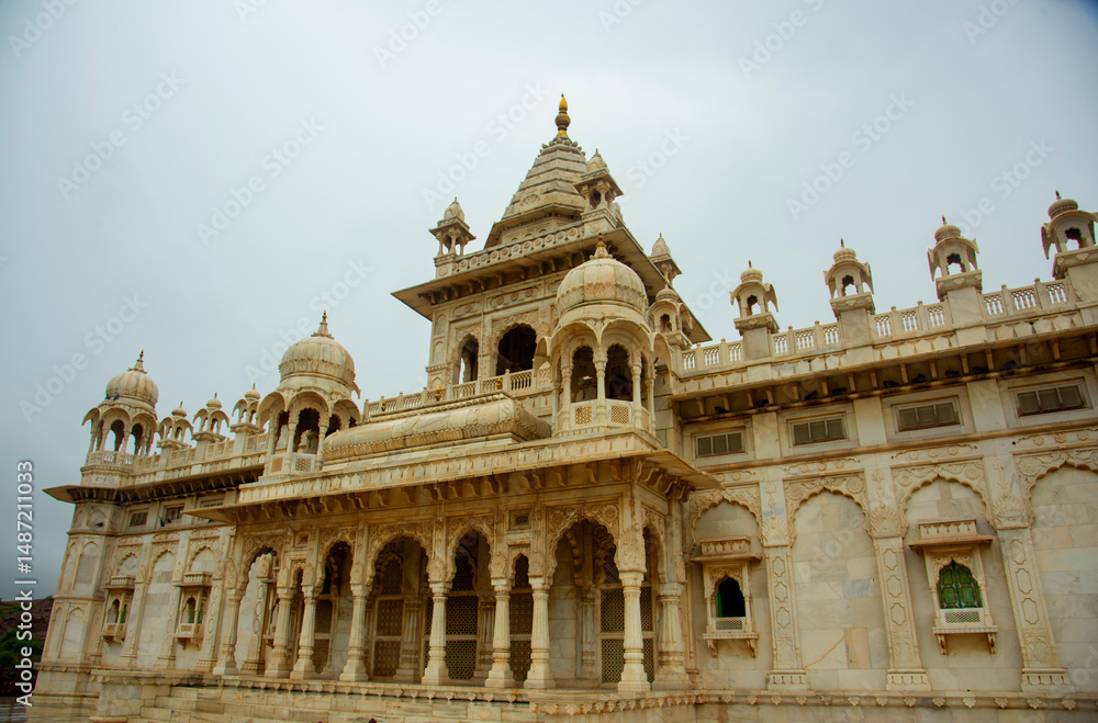 Fototapeta premium Jaswant Thada mausoleum, Tourist landmarks of Jodhpur, India.