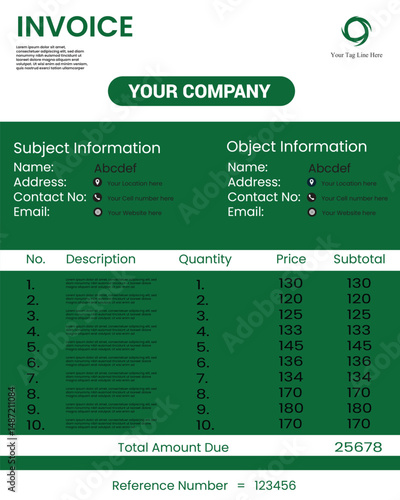 Invoice form vector design templates 