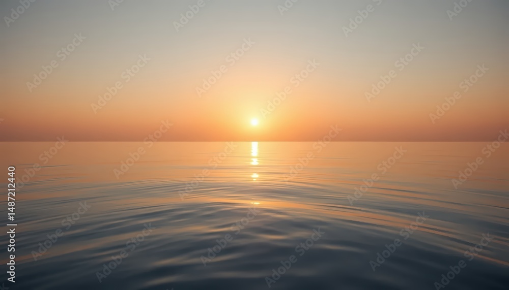 Obraz premium calm water reflecting golden light