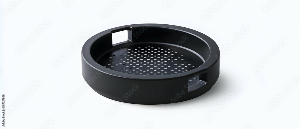 Obraz premium Black Circular Perforated Filter