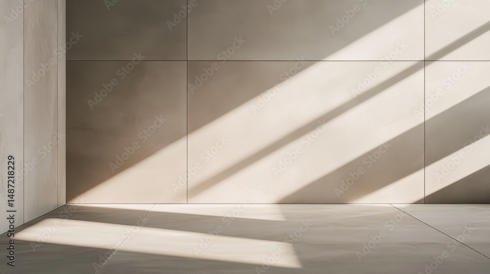 Minimalist floor tiles with a sleek geometric design in soft gray tones Minimalist floor tiles with a sleek geometric design in soft gray tones