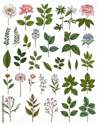 Vintage Botanicals Background