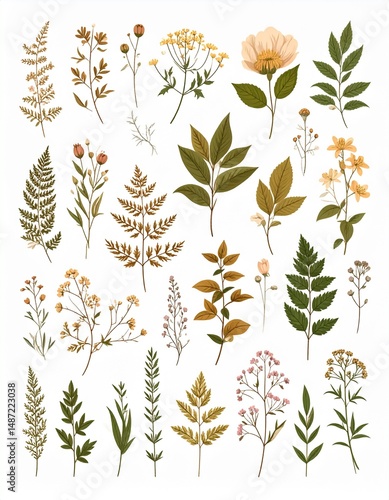 Vintage Botanicals Background