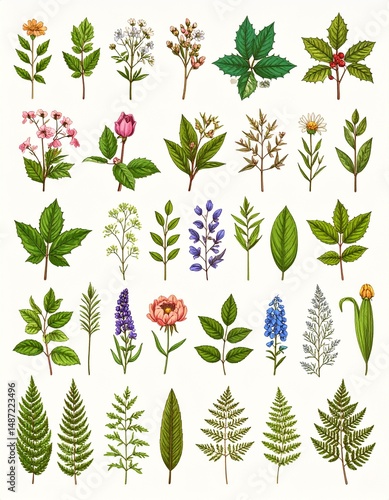 Vintage Botanicals Background