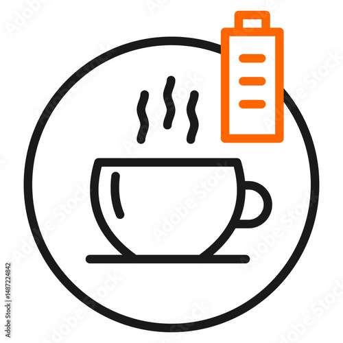 Coffee Break Icon For Design Elements