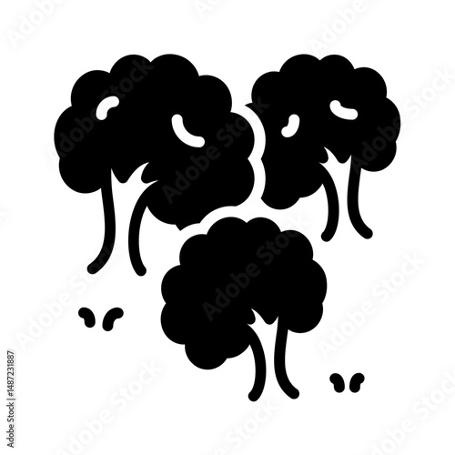 Vector solid icon for Tree cultivation