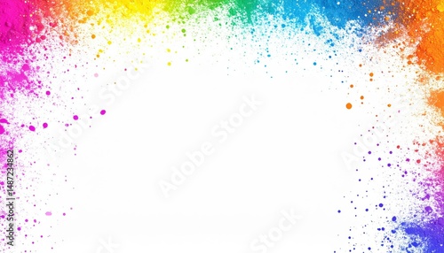 Colorful Rainbow Dotted Abstract Background