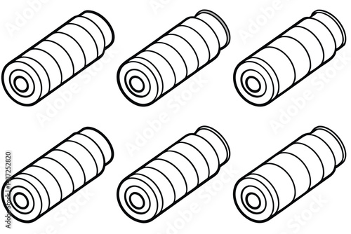 Foam Roller Recovery Tool Line art