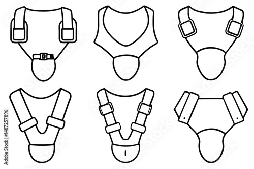 Gait belts transfer Line art