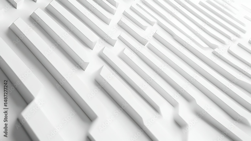 Reverse zigzag light pattern set against a business tactical theme on white background Reverse zigzag light pattern set against a business tactical theme on white background