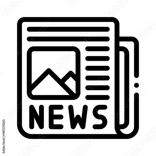 breaking news line icon