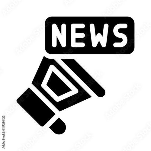 announcement glyph icon