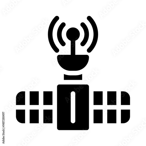satellite glyph icon