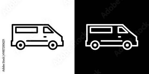 Van icon symbol pictogram UX UI designs