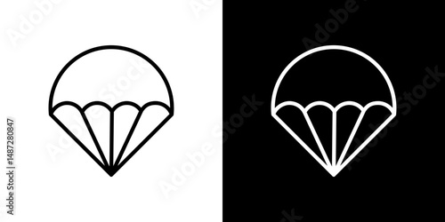 Parachute icon symbol pictogram UX UI designs