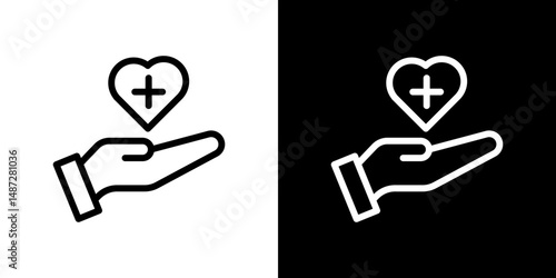 Health insurance icon symbol pictogram UX UI designs