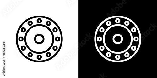 Car bearing icon symbol pictogram UX UI designs
