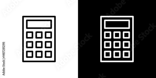 Calculator icon symbol pictogram UX UI designs