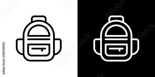 Backpack icon symbol pictogram UX UI designs