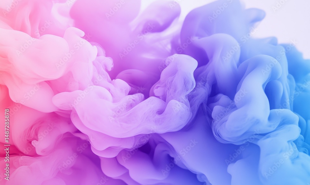 Obraz premium Purple smoke floats
