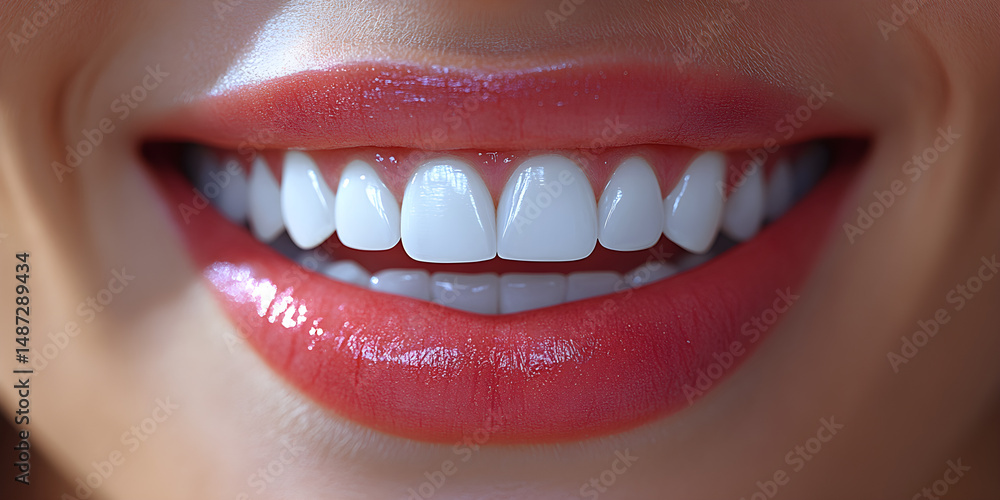 Obraz premium White teeth smile