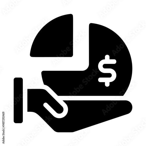 Dividend payout Solid Icon
