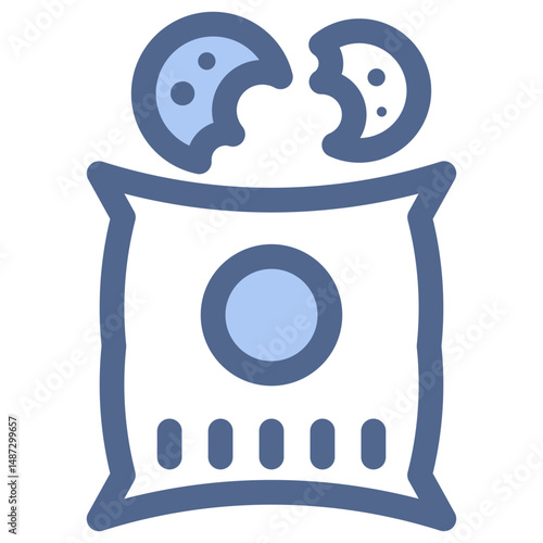 Snack Blue Icon