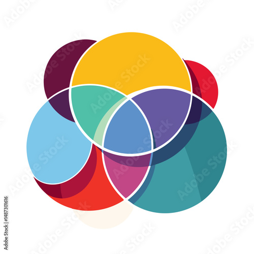 Vibrant diagram of transferable skills in pop art style, modern growth