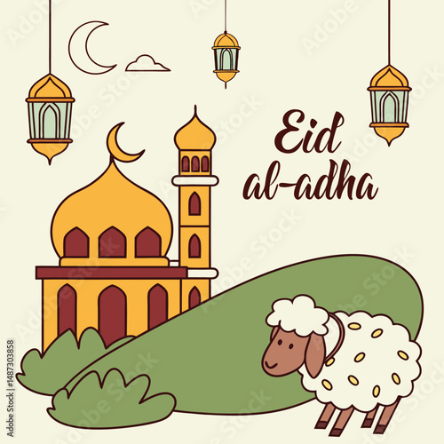 Cultural Elements Design for Eid al Adha  