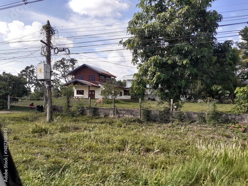 Countryside road view in Thailand