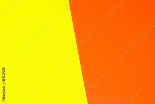 Diagonal yellow and red background, space for text
