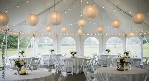 Elegant Outdoor Wedding Reception Under a Tent
