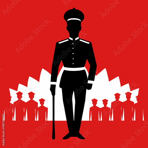  Military Parade or Soldier Silhouette
Festa della Repubblica often includes military parades  