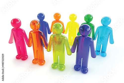 "3D Colorful People Icons | Diversity, Inclusion & Teamwork Concept | Unity & Community Symbol Animation in 4K"

