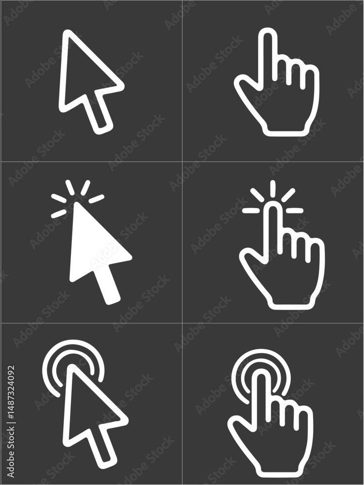 Fototapeta premium Computer Mouse Stock Illustrations-01
