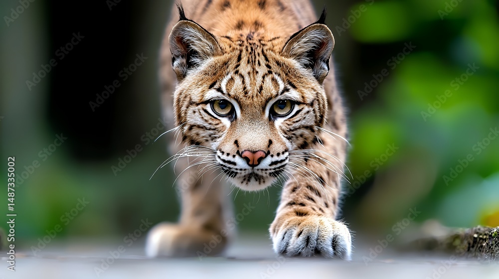 Obraz premium Bobcat Approaching