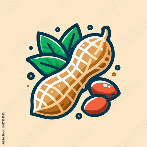 peanut vector illustration 