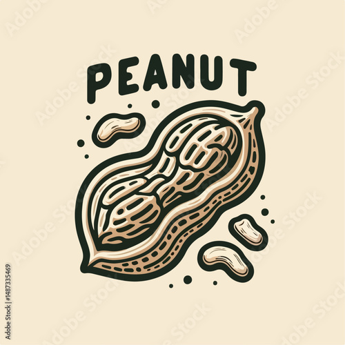 peanut vector illustration 