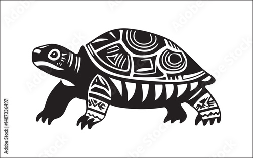 turtle vector illustration. turtle, tribal, vector, ocean, marine, illustration, graphic, aquatic, artwork, silhouette