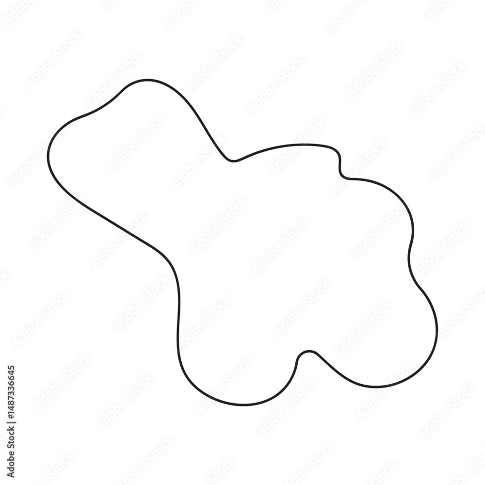 Obraz premium abstract blobs outline for background